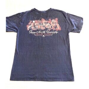 Texas A&M College Station Men's Shirt - Medium Double Sided Graphic Tee